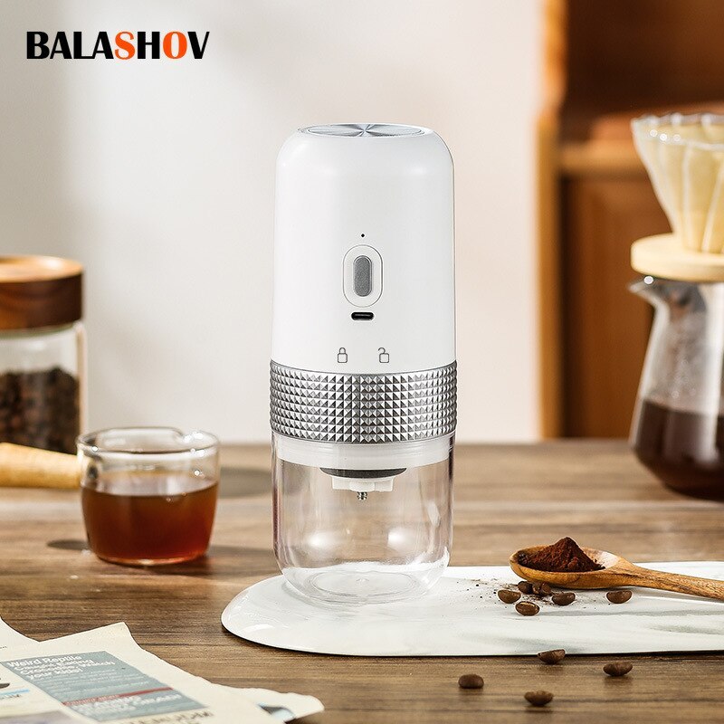 Electric Coffee Bean Grinder – USB Rechargeable Mini Mill