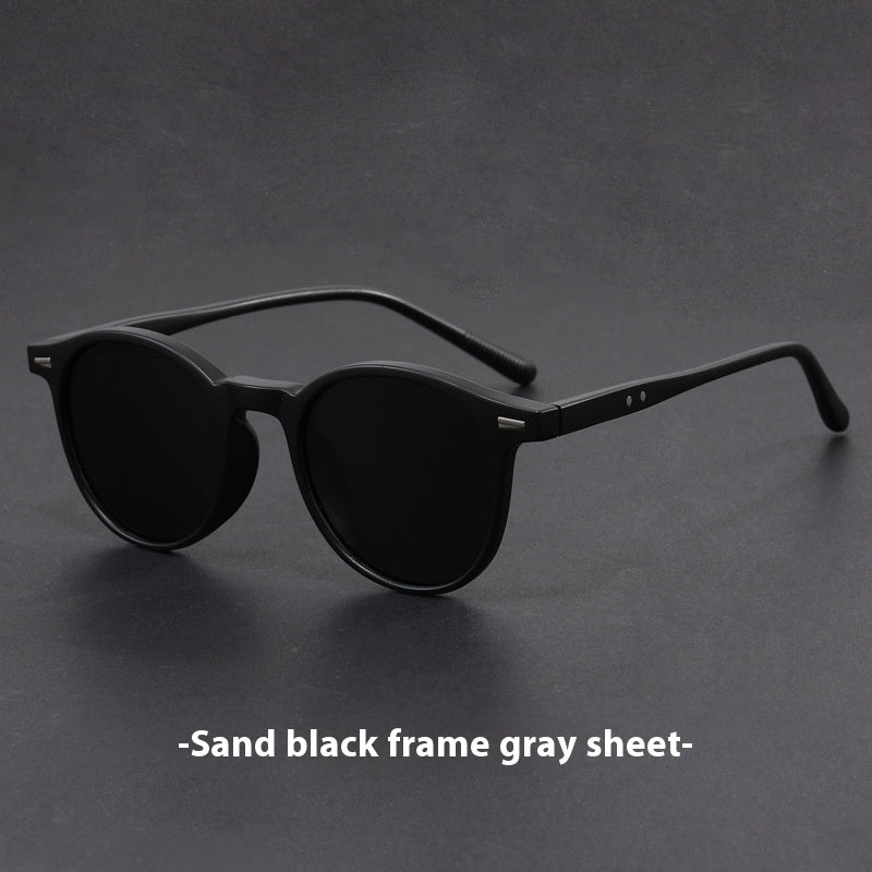 Ultra-Light Round Retro Sunglasses – UV Protection