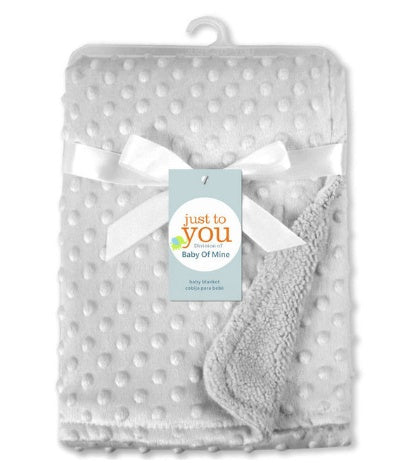 CozyDots Polar Fleece Baby Blanket – Swaddle Wrap for Newborns