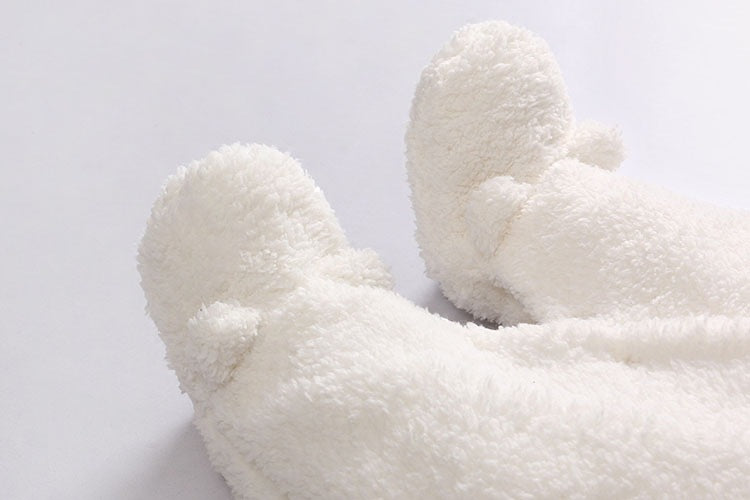 Baby Winter Cotton Padded Romper – Thickened Lamb Newborn Jumpsuit