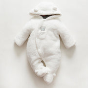 Baby Winter Cotton Padded Romper – Thickened Lamb Newborn Jumpsuit