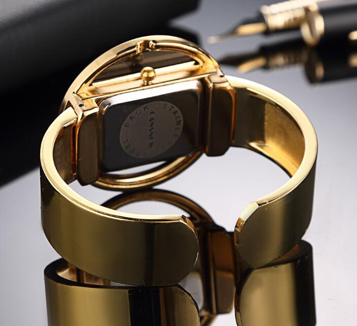 Luxury Women's Bracelet Watch – Gold/Silver Dial with Adjustable Steel Band, Quartz Movement