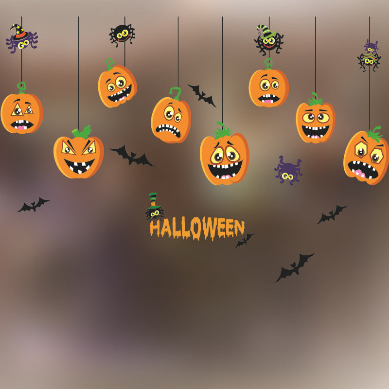 Halloween Decoration Kindergarten Stickers Glass Door