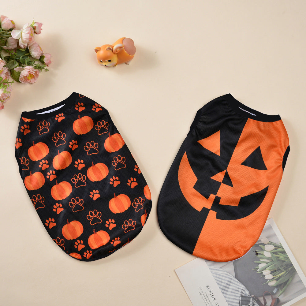 Halloween Pet Clothes – Dog and Cat Outfit for Spring, Summer, and Autumn Wear