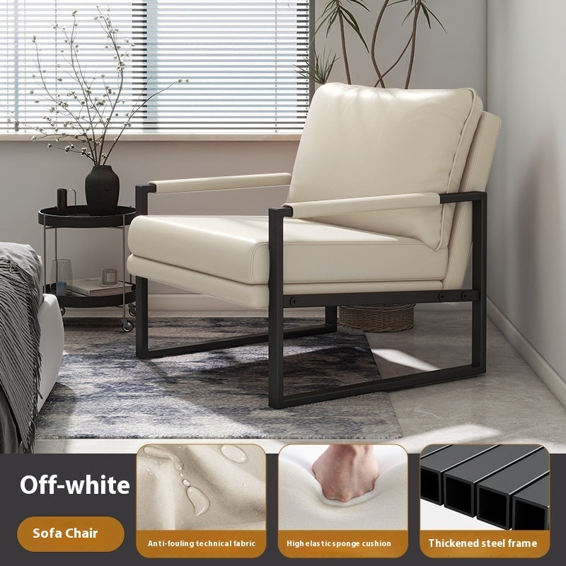 Light Luxury Single Seat Sofa Chair Nordic Style Bedroom Office