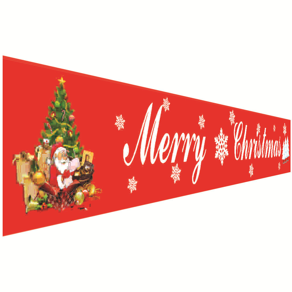 Christmas Couplet Curtain Banners Hanging Flag Window Pendants