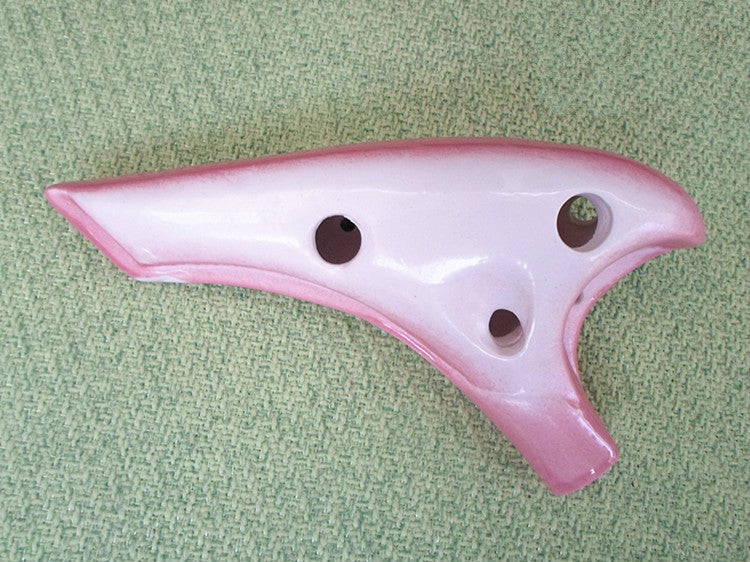 Cracked glazed pottery flute