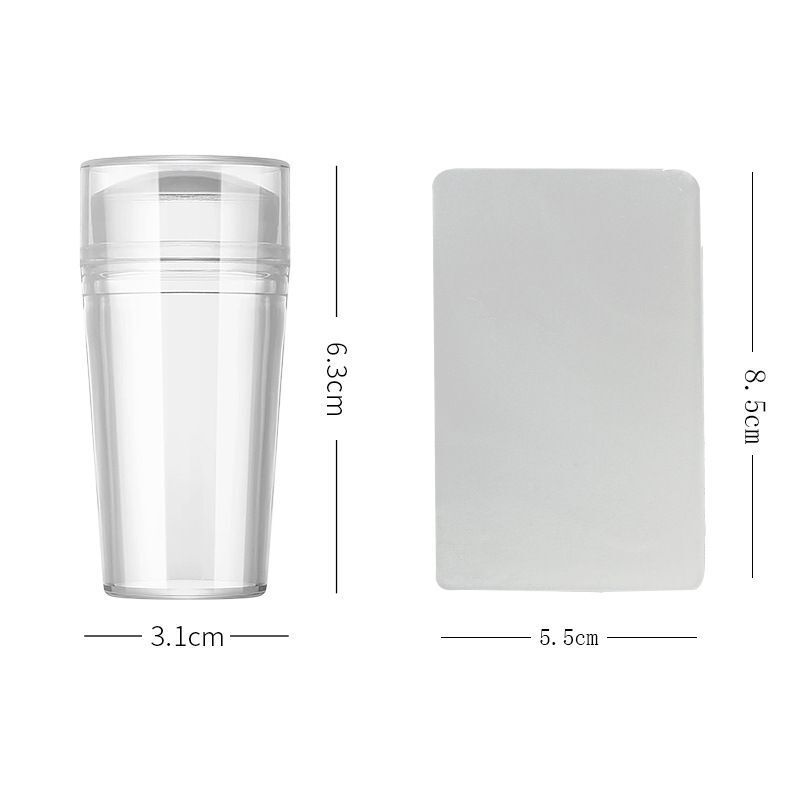 Silicone Nail Stamp Kit For Home Manicure Safe V Line