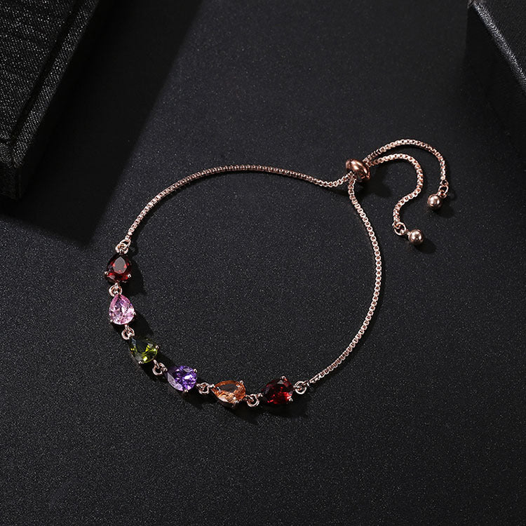 Fashion Simple Inlaid Zircon Bracelet For Women