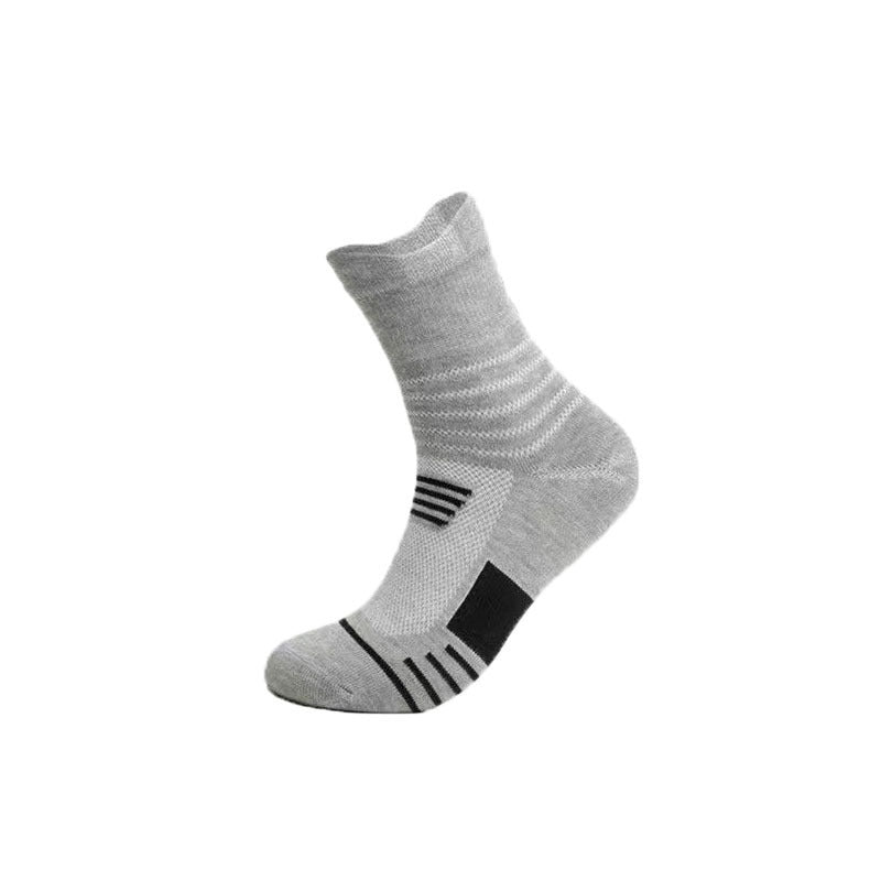 Quick-Dry Sports Socks – Mid-Calf & Short Polyester Cotton