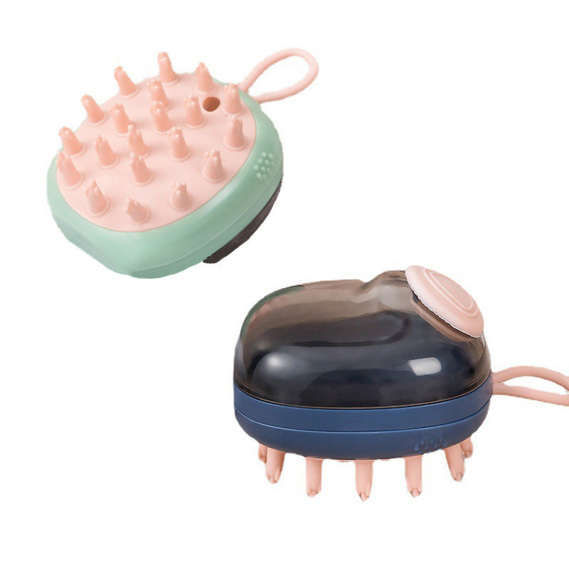 2-in-1 Shampoo Dispensing Pet Bath Brush – Dog & Cat Grooming