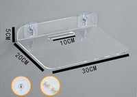 Transparent extended shelving