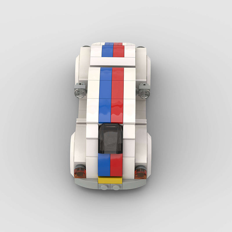 Building Block Puzzle Assembling Retro Small Particle Beetle Car