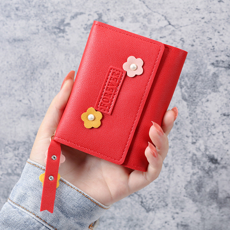 Unisex Buckle Closure PU Leather Slim Cardholder Wallet