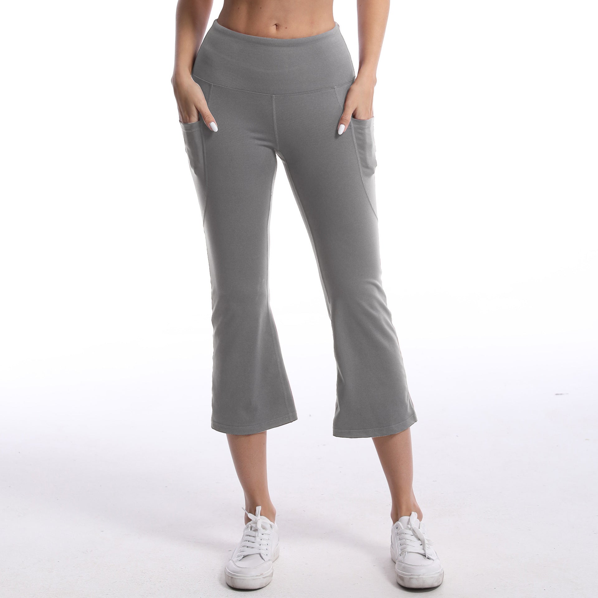 Breathable Sports Pants – Loose Fit Polyester Spandex Cropped Workout Joggers