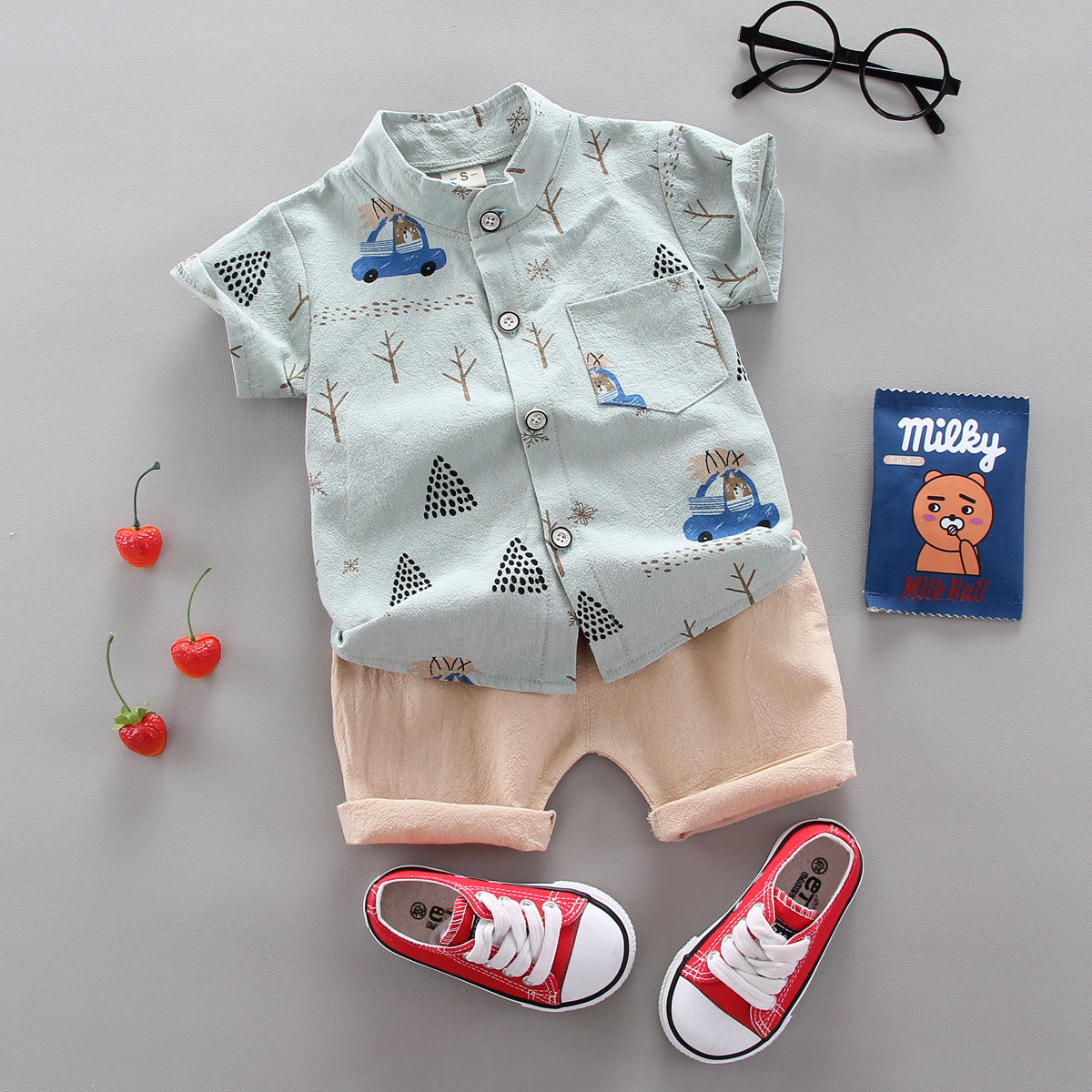 Unisex Soft Cotton Two Piece Toddler Set Regular Fit