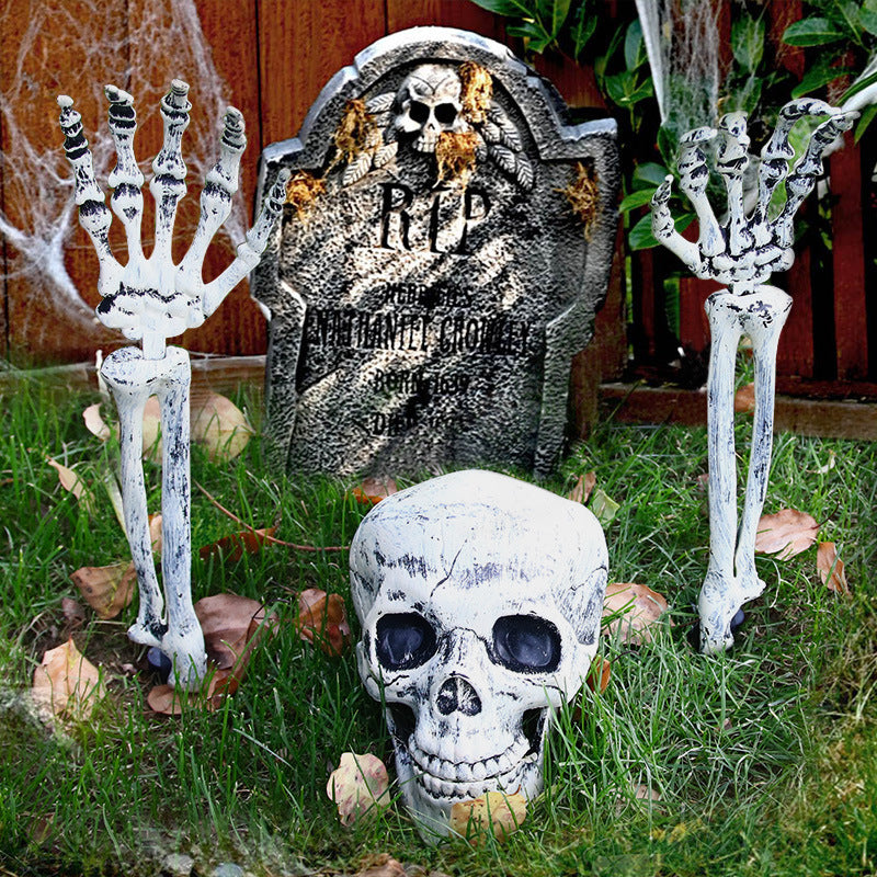 Halloween Skeleton Set – Realistic Simulation Props for Ghost Festival and Haunted House Decorations