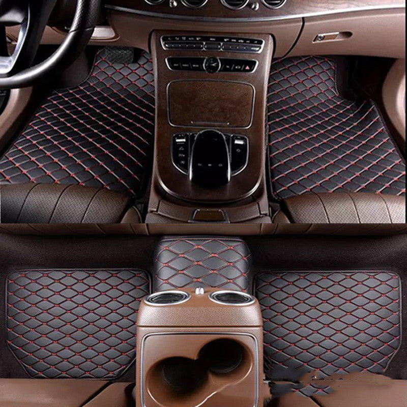 Universal RHD Car Floor Mats – Leather Quilted, Full Surround
