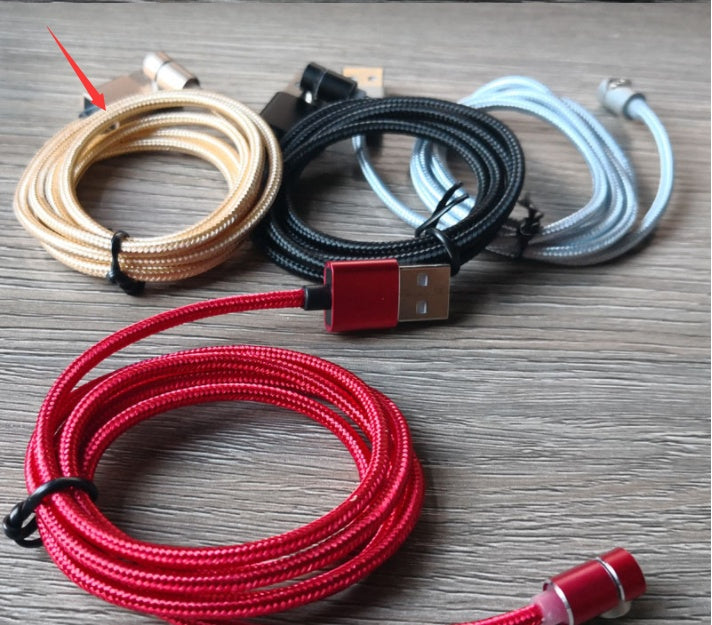 Magnetic LED Charging Cable – USB & USB-C Fast Charger