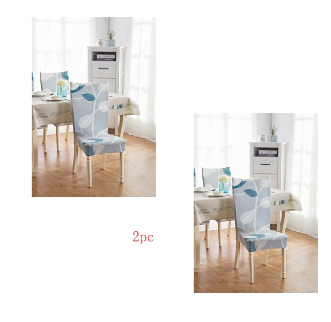 Elastic Siamese Solid Color Stretch Office and Hotel Chair Cover