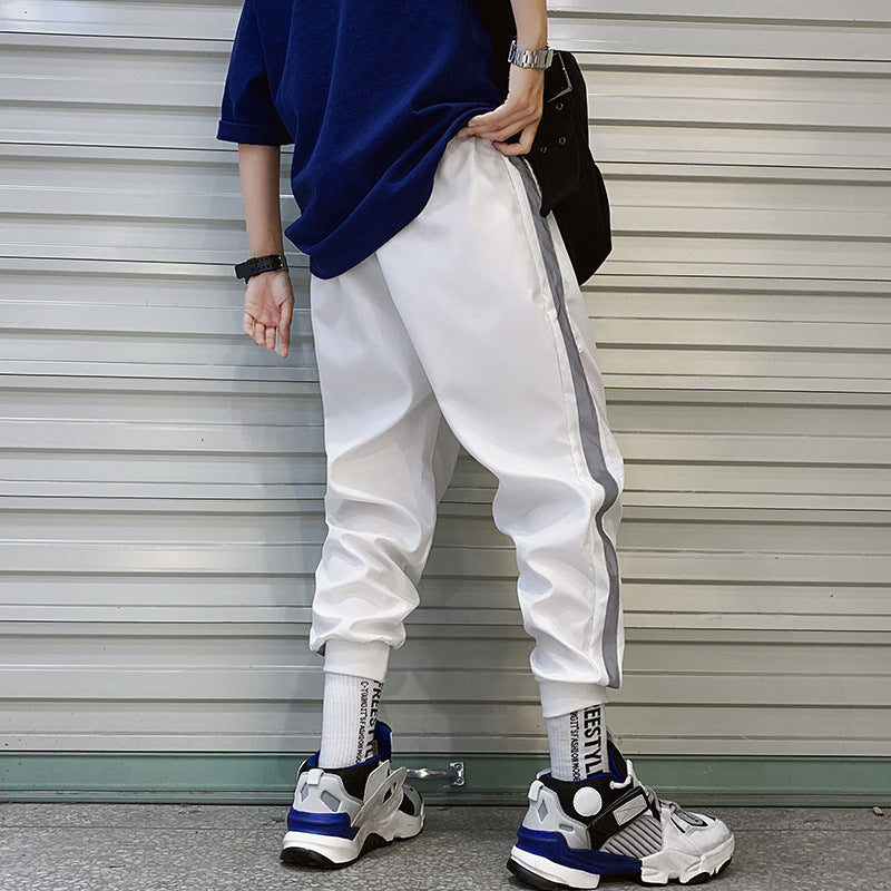 Men’s Elastic Waist Harem Pants – Loose Casual Everyday Trousers