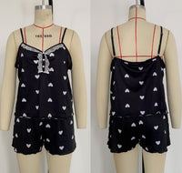 Black Heart Shaped Short