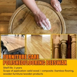 EELHOE Furniture Brightening Natural Beeswax Polishing Beeswax Waterproof Wear Resistant Wood Floor Care Beeswax