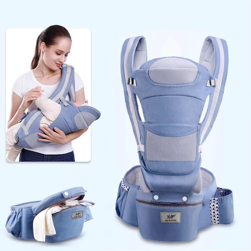 Baby Carrier with Waist Stool – Breathable and Multifunctional