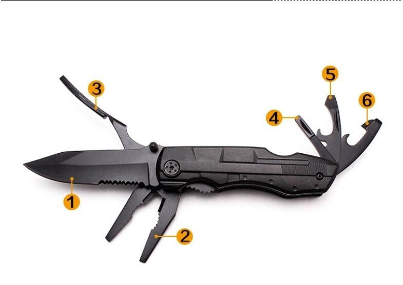 Multi-Purpose Folding Knife Clamp with Aluminum Handle and Nylon Sleeve – Outdoor & Travel Tool