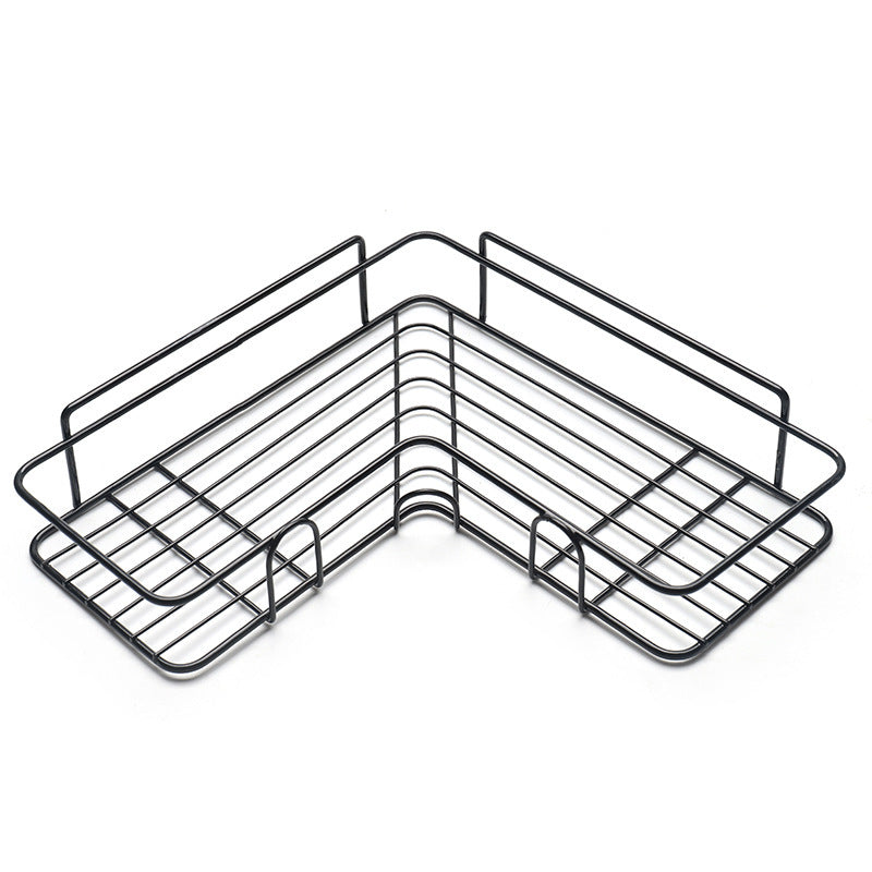 Wrought Iron Corner Bathroom Shelf – Shower & Kitchen Storage Rack Holder