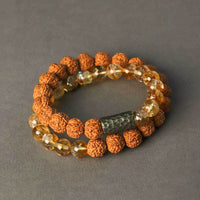 Diamond Double Ring Bracelet