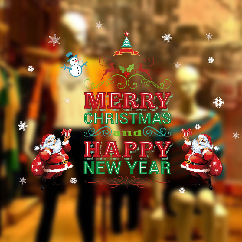 Self-adhesive Decorative Festive Christmas Wall Stickers