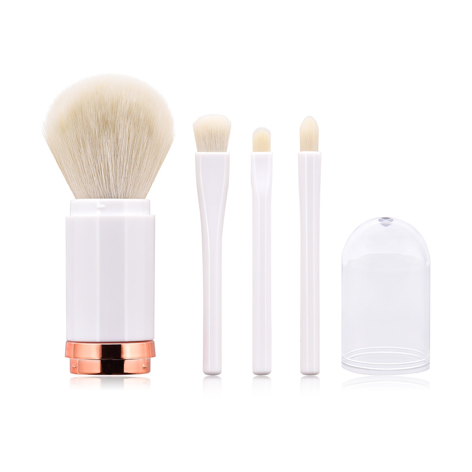 Retractable Double-Head Makeup Brush – Portable Beauty Tool
