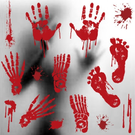 Halloween Color Static Stickers – Removable Window Clings for Party and Home Decorations