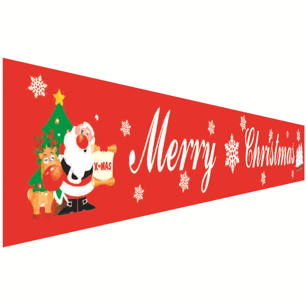 Christmas Couplet Curtain Banners Hanging Flag Window Pendants