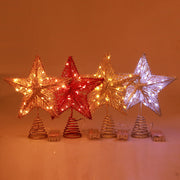 Linear Iron Christmas Tree Top Star Five-pointed Star