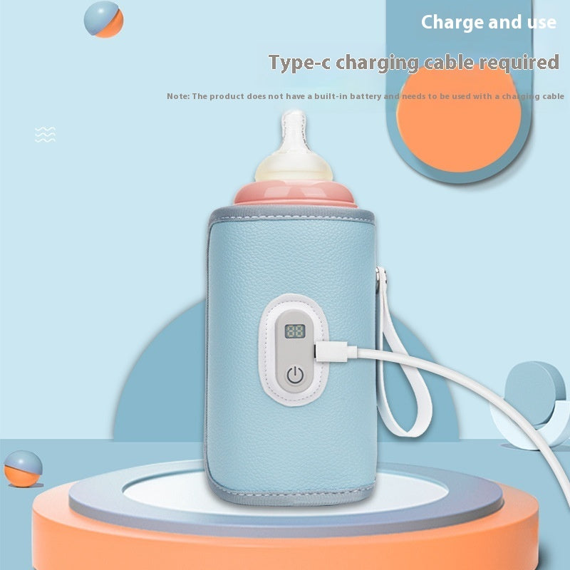 Portable Baby Bottle Warmer – Intelligent Heating & Insulation Cover