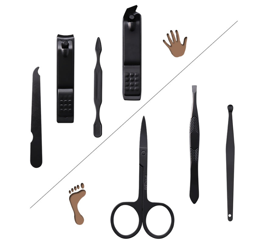 7-Piece Manicure Set – Nail Clippers, Eyebrow Grooming & Multi-Function Kit