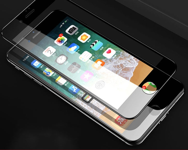 3D Carbon Fiber Soft Edge Tempered Glass Screen Protector – iPhone X/8/7/6s Plus Full Coverage