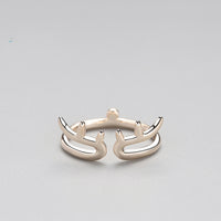 Champagne gold open ring