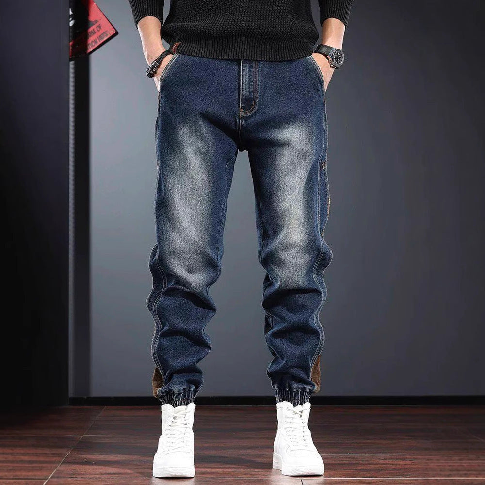 American-style Heavy New Patchwork Overalls Men