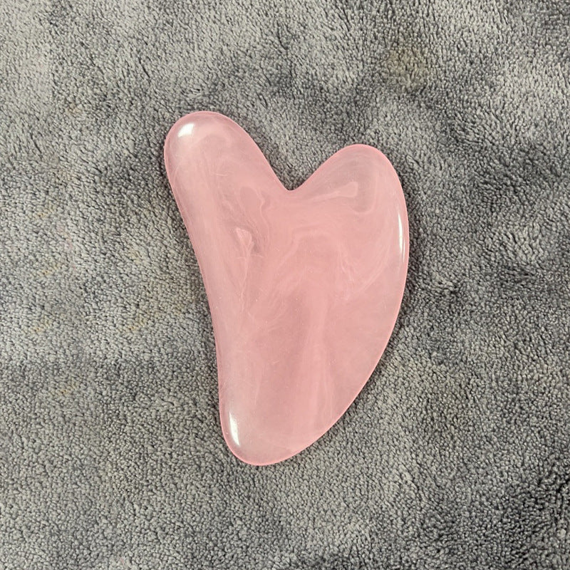 Resin Beeswax Gua Sha Tool – Heart-Shaped Facial Scraping Sheet
