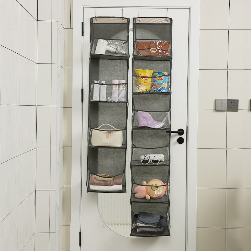 Home Door Rear Transparent Visual Multifunctional Hanging Storage Bag