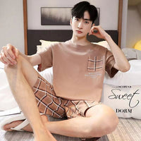 340 Brown Plaid Pocket