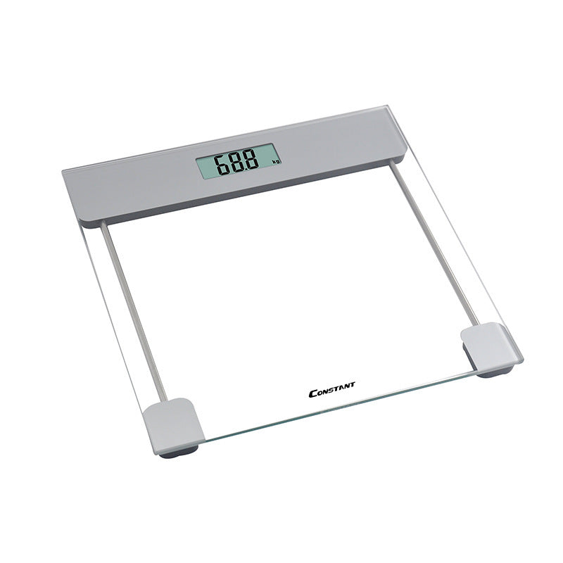 Simple Transparent Tempered Glass Electronic Body Scale