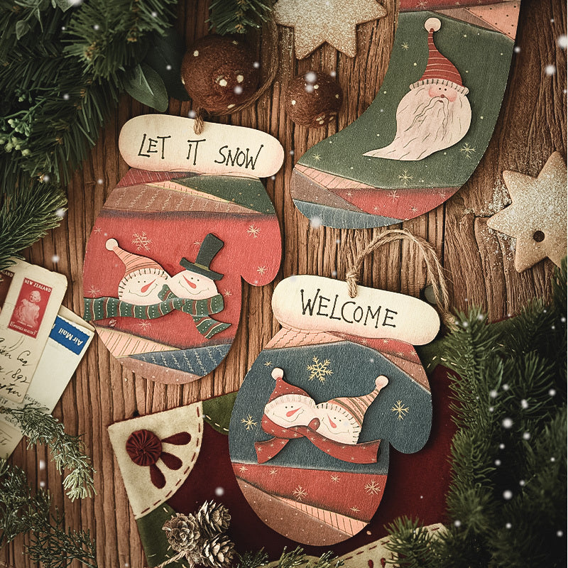 Wall Decoration Christmas Wooden Ornaments