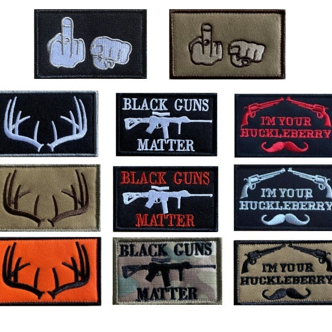 Embroidery Badge Embroidered Cloth Stickers – Velcro Letters for Clothing and Accessories