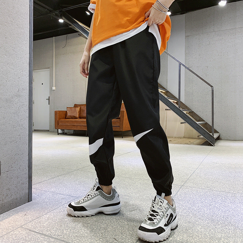 Men’s Korean Style Slim Fit Checkered Casual Pants – Trendy Trousers