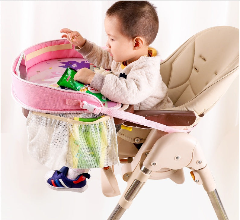Baby Car Seat Travel Tray Table – Snack & Activity Organizer