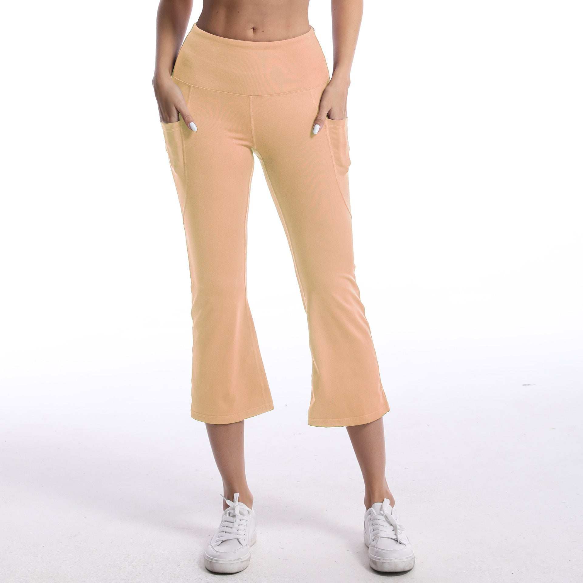 Breathable Sports Pants – Loose Fit Polyester Spandex Cropped Workout Joggers